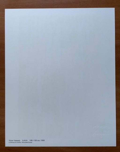 Victor Vasarely - Tirage Op Art "Ilava" (1973) - Editions du Griffon