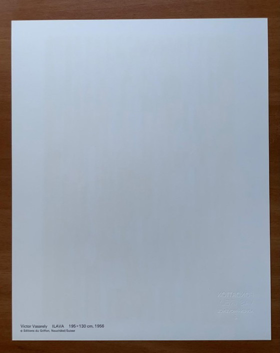 Image 1 of Victor Vasarely - Op Art Print "Ilava" (1973) - Editions du Griffon