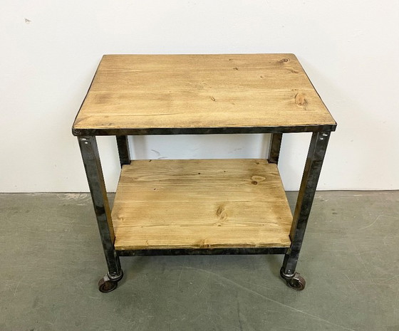 Image 1 of Industrial Table on Wheels, 1960s