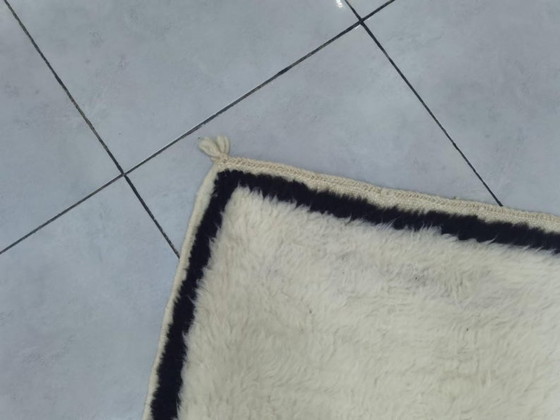 Image 1 of Tapis marocain blanc artisanal 250cmx150cm 