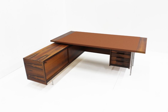 Image 1 of Vintage Mid-Century Rosewood Executive Desk Sven Dysthe Dokka Mobler 1960s
