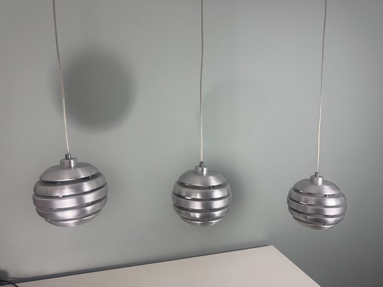 Image 1 of Sweeping retro Space Age Mercur pendants from Eglo,