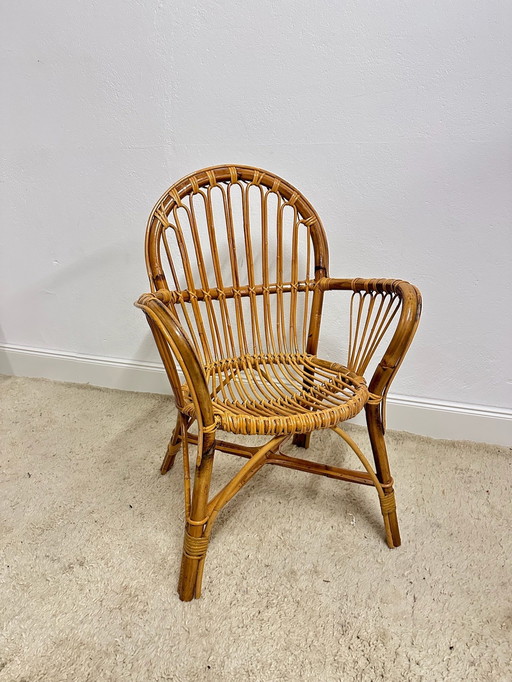 Poltrona in rattan di bambù