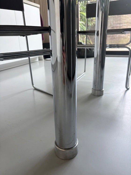 Afra & Tobia Scarpa André Esstisch – Gavina / Knoll – 135 × 135 cm – Esstische, Glass (photo 3 of 7)