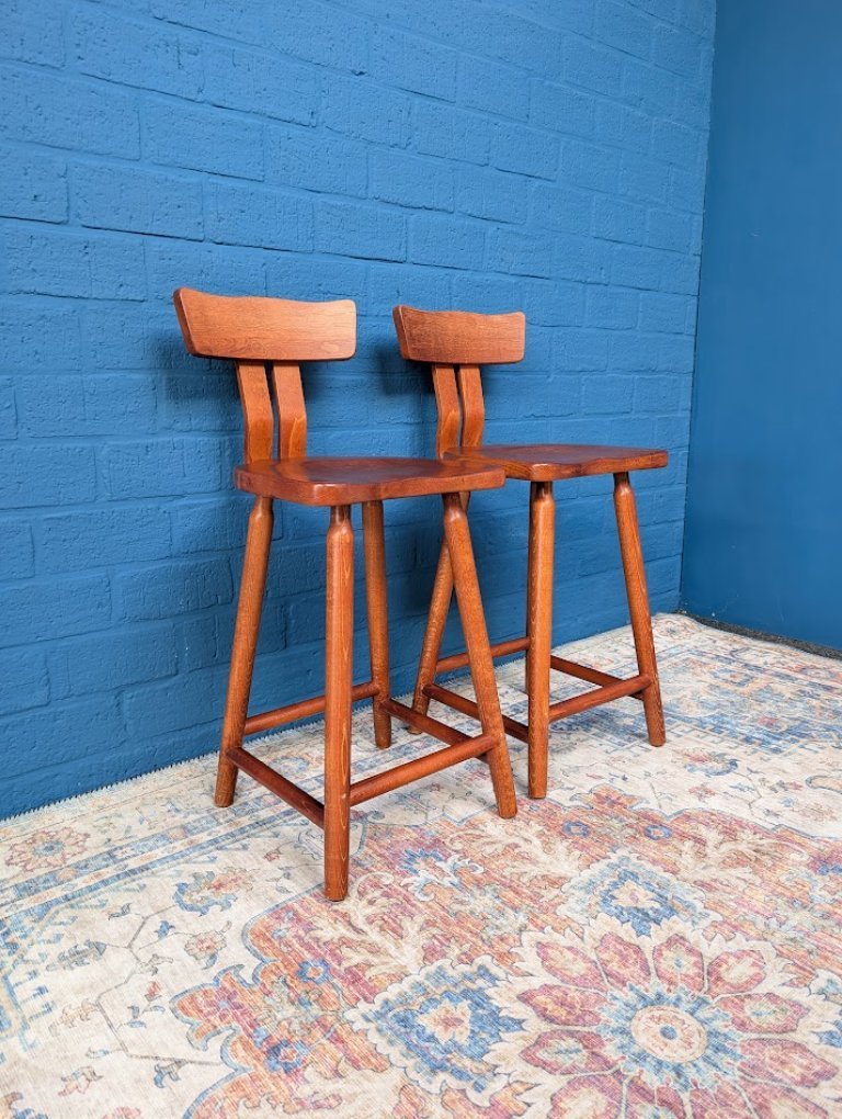 Vintage brutalist bar stools, 1960s | €375 | Whoppah
