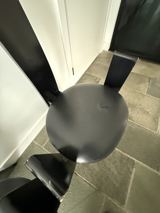 Set di 4 sedie da pranzo Golem di Vico Magistretti per Poggi – Leather, Wood (photo 10 of 10)