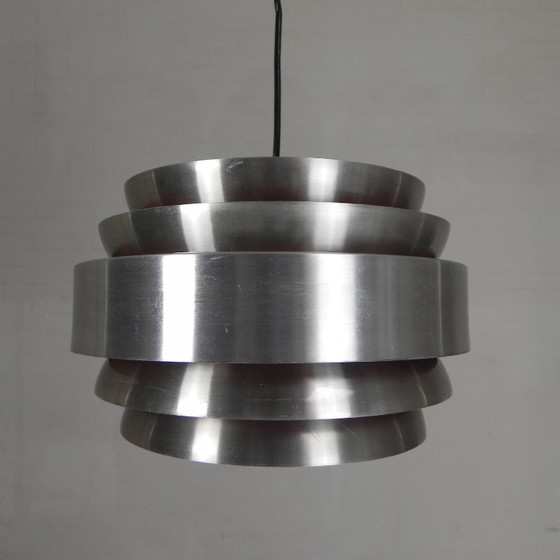Vintage aluminum Pendant lamp Lakro Amstelveen, 1960s – Aluminium (photo 2 of 15)