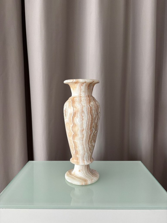 Vase, Marble, Beige and Brown (photo 4 of 10)