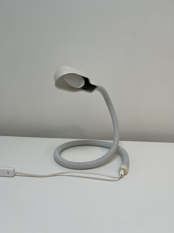 Image 1 of Lampe serpent ou cobra vintage, Happylight, années 1980, blanche