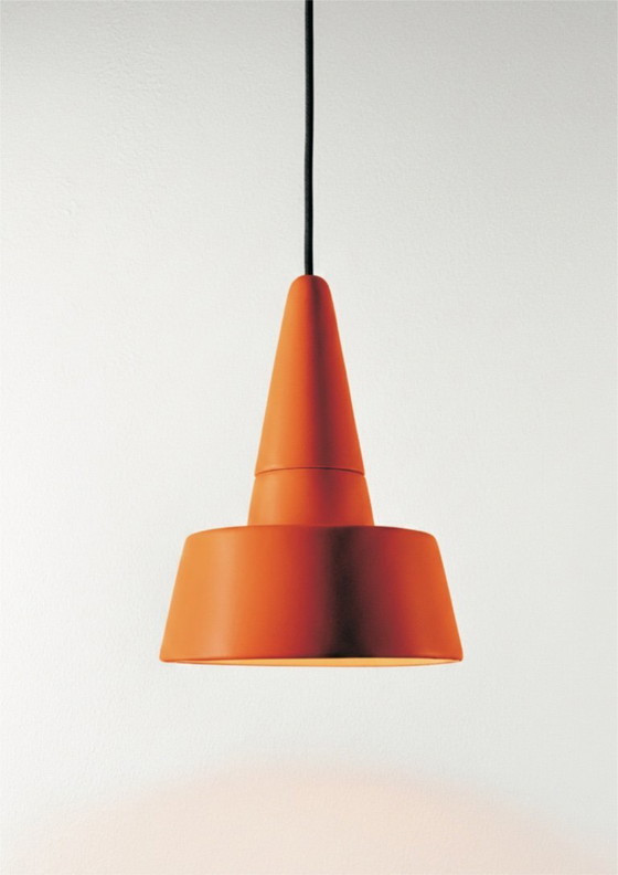 Image 1 of Paire de suspensions en grès SML 2.0 de NEO, conçues par Rodrigo Vairinhos – Orange vif mat (lot de 2)