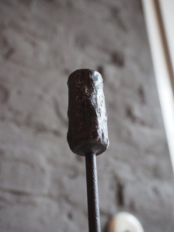 Image 1 of Candelabro de hierro forjado, hecho a mano.