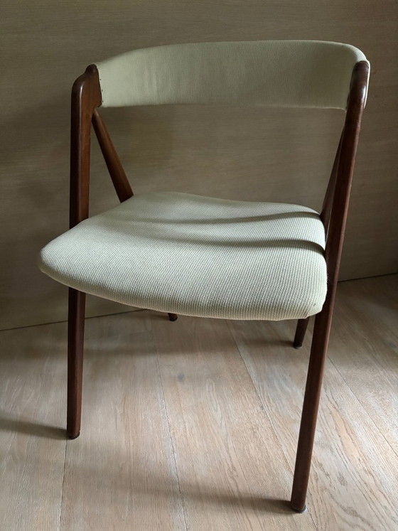 6 Originele Deense Vintage Stoelen van Thomas Harlev (Nr 205, Farstrup Mobelfabrik) – Eetkamerstoelen, Wood (photo 7 of 9)