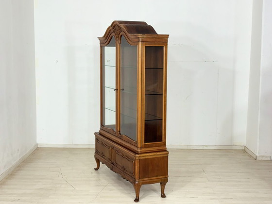 Image 1 of Vitrinekast in barokstijl / displaykast / Chippendale vitrinekast / vintage kast