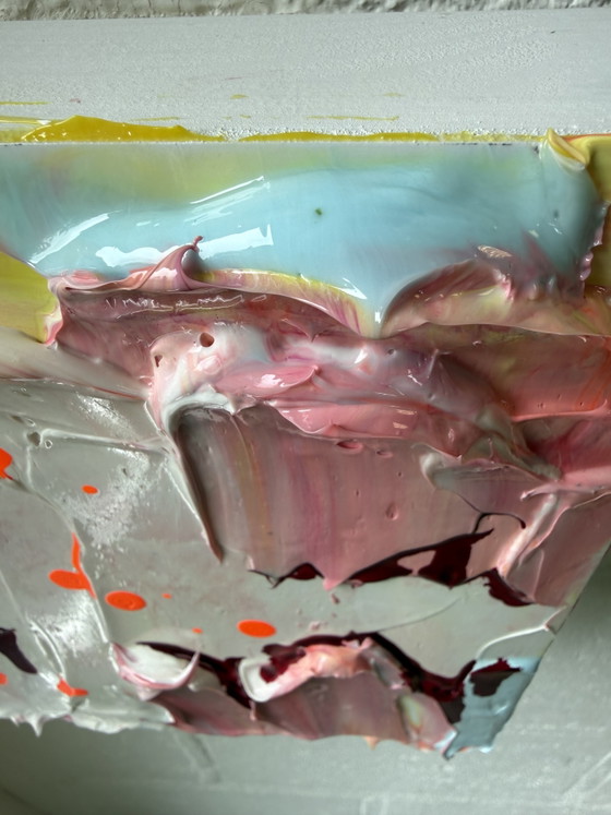 Image 1 of Opera d'arte astratta, pittura con texture