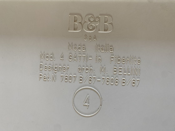 Image 1 of B&B Italia – Tavolino ad incastro Mario Bellini “Gatti” – Design italiano iconico, anni '60/'70