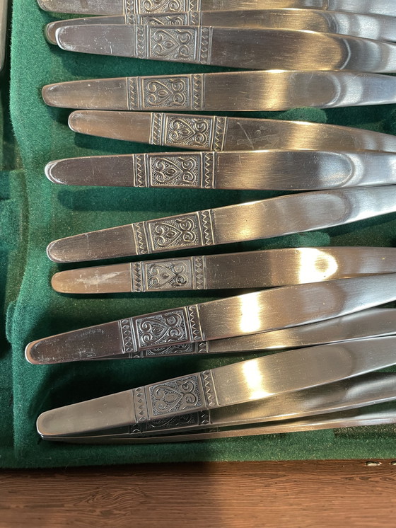 Image 1 of Bestekset jaren 60, in orginele cassette 