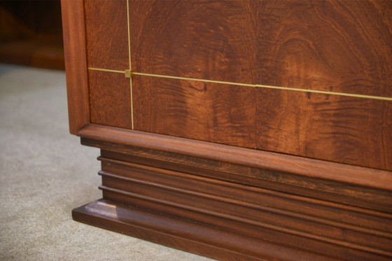 Image 1 of Armario Art Déco de caoba, muebles artísticos firmados por A. Bicchierini, años 40