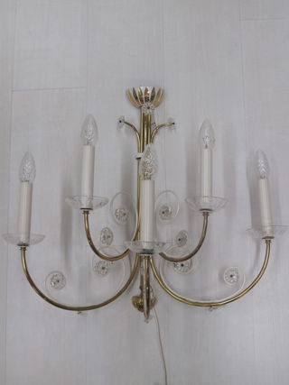 Vintage kroonluchter wandlamp
