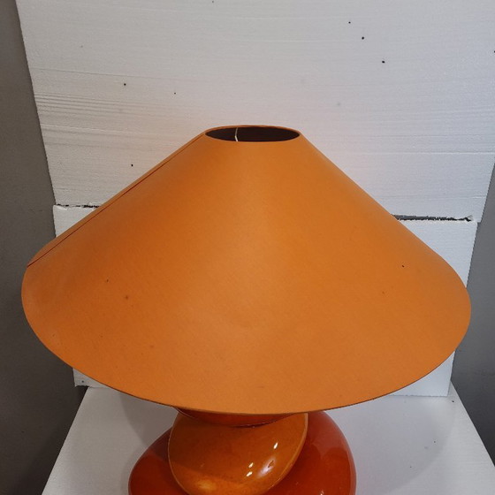 Image 1 of Lampe de table en céramique émaillée, d'après Chatain, style contemporain, années 80 – France