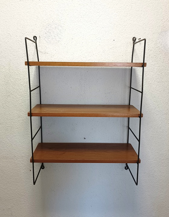 Image 1 of Appendiabiti da parete anni Cinquanta con tre ripiani