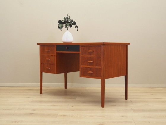 Image 1 of Schreibtisch aus Teakholz, dänisches Design, 1970er Jahre, Produktion: Dänemark