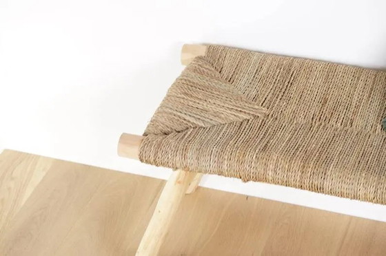 Panca marocchina artigianale in legno e corda 100x40x40cm – Panche (photo 4 of 9)