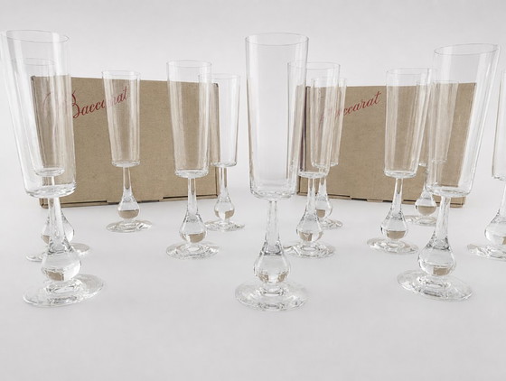 Image 1 of Baccarat - 12 flûte José - Boris Tabacoff - nuove con scatola