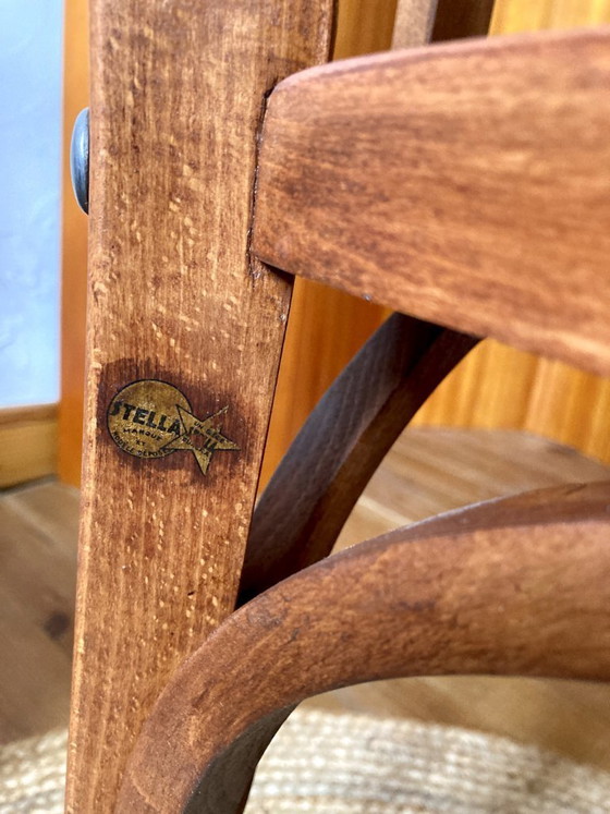 Image 1 of Coppia di sedie Stella vintage in legno, anni '50