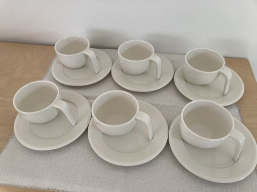 Set di 6 tazze da caffè con piattino Iittala Ego – Stefan Lindfors – Prodotto in Finlandia