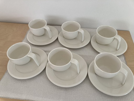 Image 1 of Set di 6 tazze da caffè con piattino Iittala Ego – Stefan Lindfors – Prodotto in Finlandia