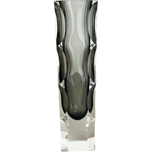 Vase vintage en verre de Murano par Alessandro Mandruzzato, Italie 1970