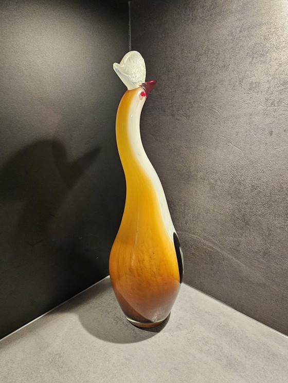 Image 1 of Artglass bird by Joska Kristall, 41 cm
