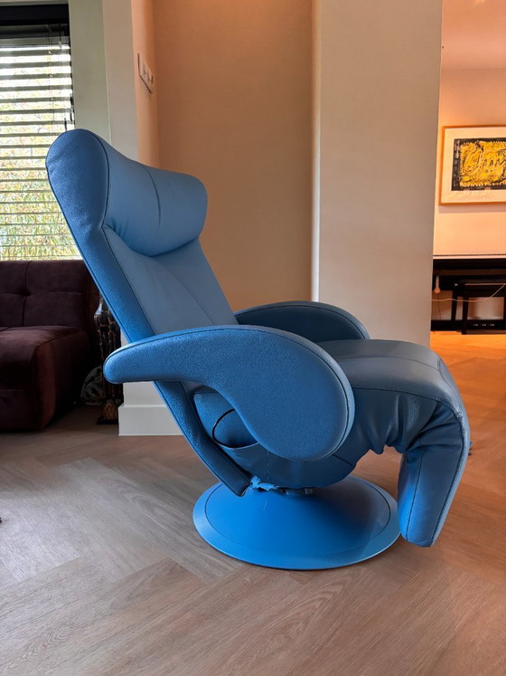 Leolux Helical poltrona relax elettrica | pelle blu | design – Poltrone relax (photo 6 of 22)