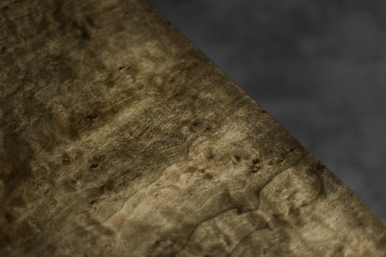 Image 1 of Scandinavian Sideboard in Birch with Hand-Painted Op-Art Pattern, 1960s