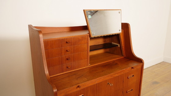 Image 1 of Secretaire vintage | danois | teck | avec miroir