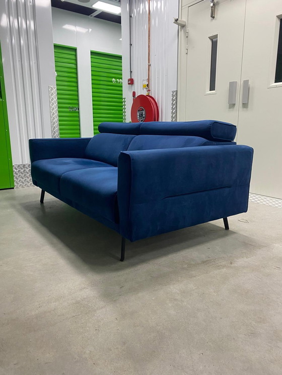 Image 1 of Henders & Hazel Londen 2,5-zits bank - Blauw Fluweel