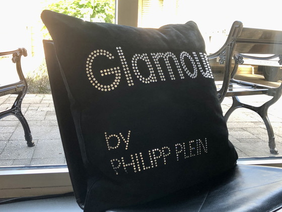 Image 1 of Glamour Kissen Swarovski-Kristalle von Philipp Plein 70 X 70 Cm