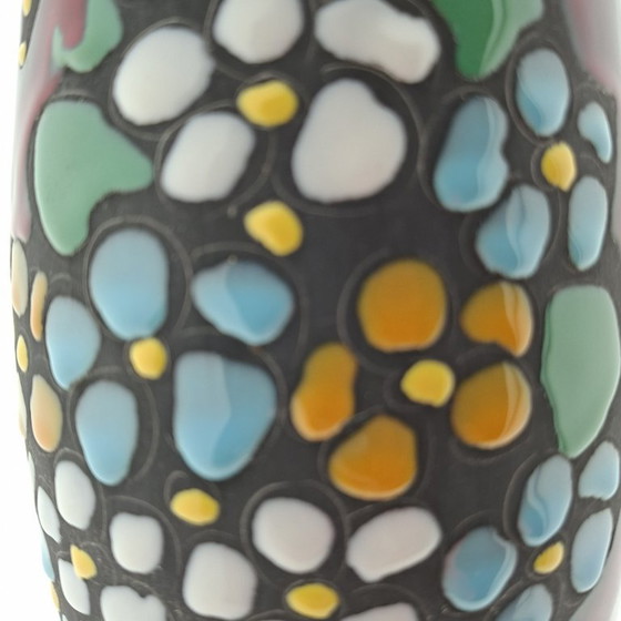 Image 1 of Red San Marino vase | Titano girl Italy