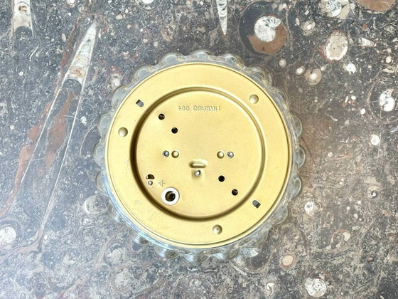 Image 1 of Amber-colored bubble glass wall lamp by Helena Tynell for Limburg, 1960s