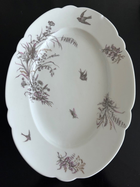 8 Porcelain Plates and Platter Ch. Pillivuyt & Cie – Crockery (photo 15 of 16)