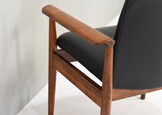 Image 1 of 2 chaises « Diplomate » Finn Juhl, modèle 209, fabriquées par France & Son-Danemark, 1955-1965