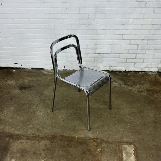 3x Arrben chair - full chrome, 70s, very good condition