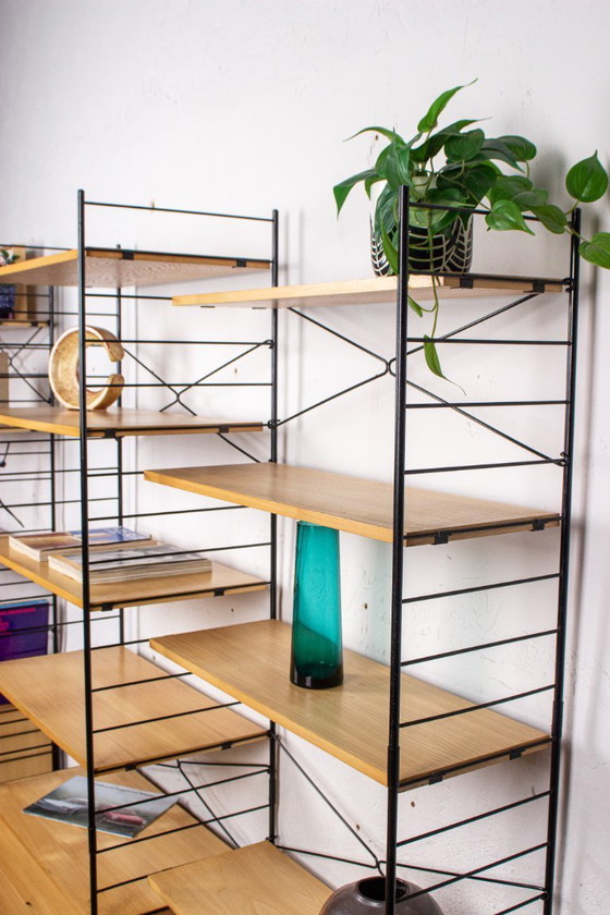 Image 1 of Vintage WHB String boekenkast, dressoir, kast, midden van de 20e eeuw