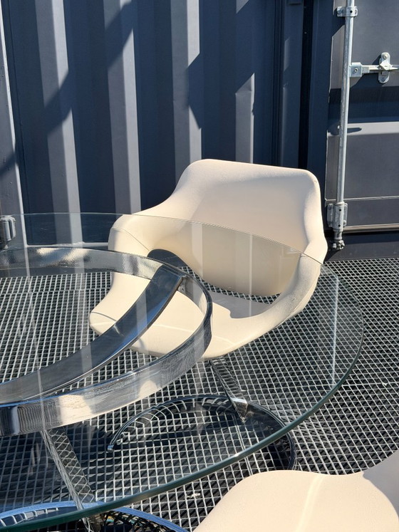 Image 1 of Boris Tabacoff MMM tafel en 4 stoelen set | Design uit de jaren 70