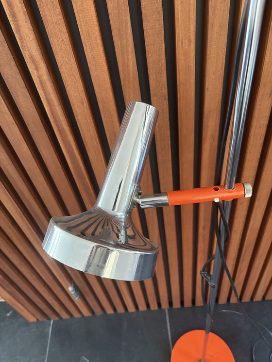 Image 1 of Vintage Vloerlamp - Jaren '70 Oranje