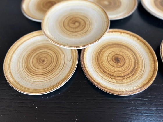 Image 1 of Longchamp zandstenen bord service 42 stuks