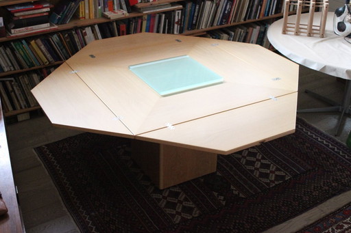 Tavolino trasformabile "cirkante" di Bob & Dries Vanden Berghe per Vanden Berghe Pauvers, Belgio 1970