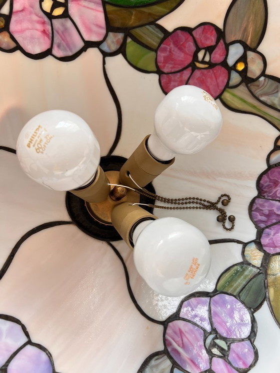 Image 1 of Lámpara de techo estilo Tiffany, luminaria, lámpara colgante de vidrieras, Art Nouveau