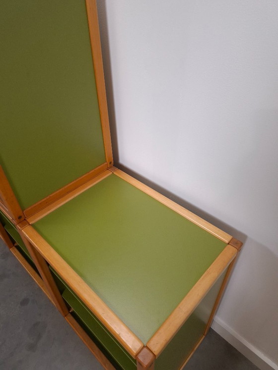 Design Flötotto Profilsystem Mobile modulare – 6 parti – Faggio verde, mobile LP, mobile 3 – Credenze alte (photo 20 of 24)