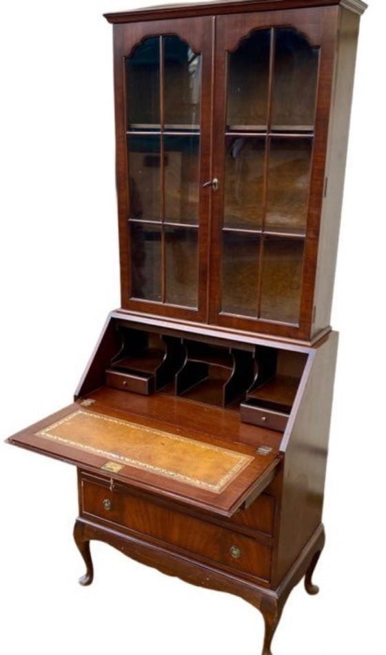 Image 1 of Segretaria, vetrina, scrittoio, mobiletto, credenza, stile inglese in mogano